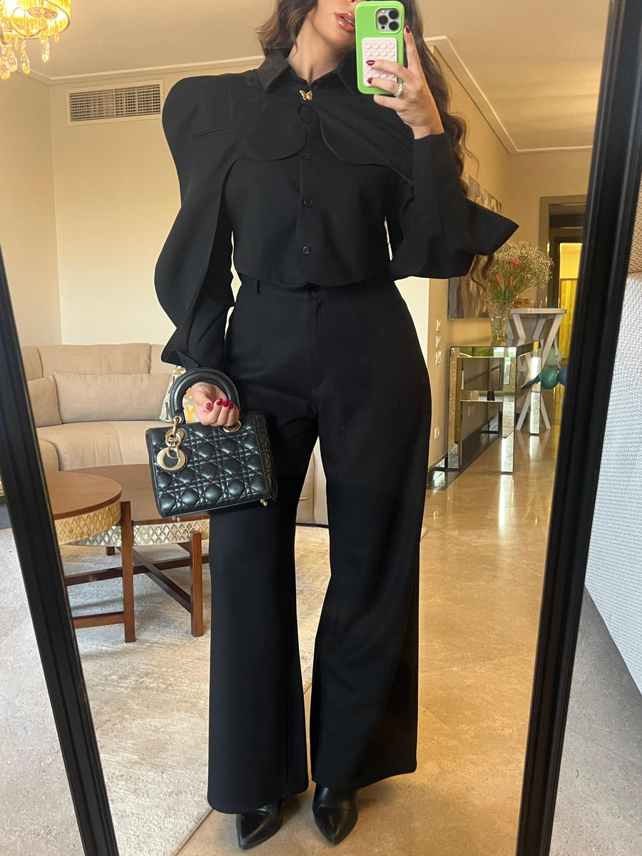 The Waved Set in Black